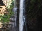 A cachoeira Santa Bárbara, próxima à Riachão, região da Chapada das Mesas - MA